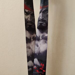 Street Fighter Ryu Hoshi Cloth Lanyard With Clasp Official SF Capcom Collectible